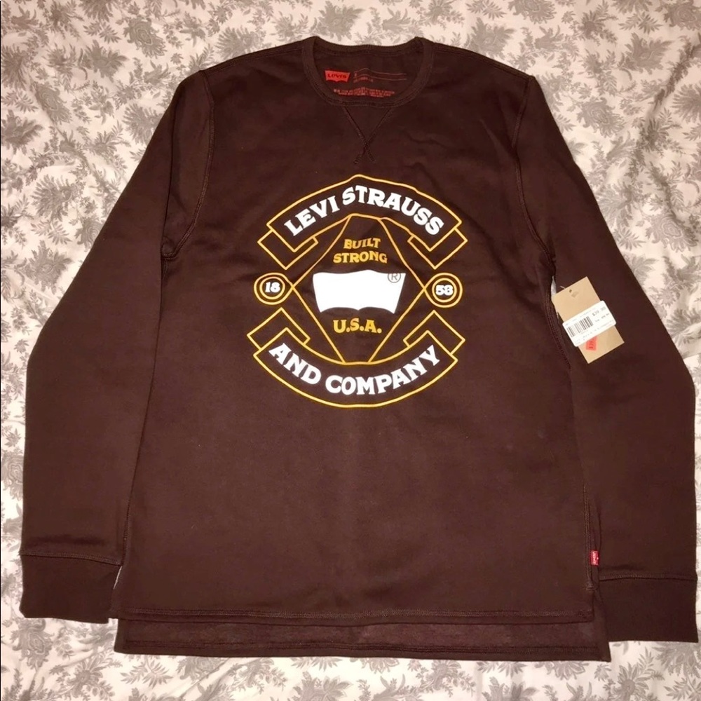 Levis Sweat Shirt, Brown Beautiful Fit